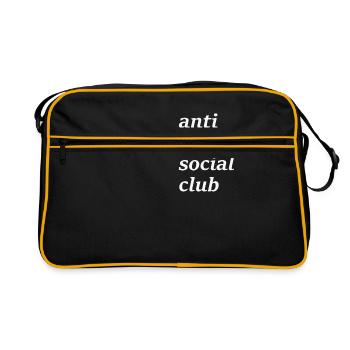anti social social club - Retro Bag - black/gold - Front