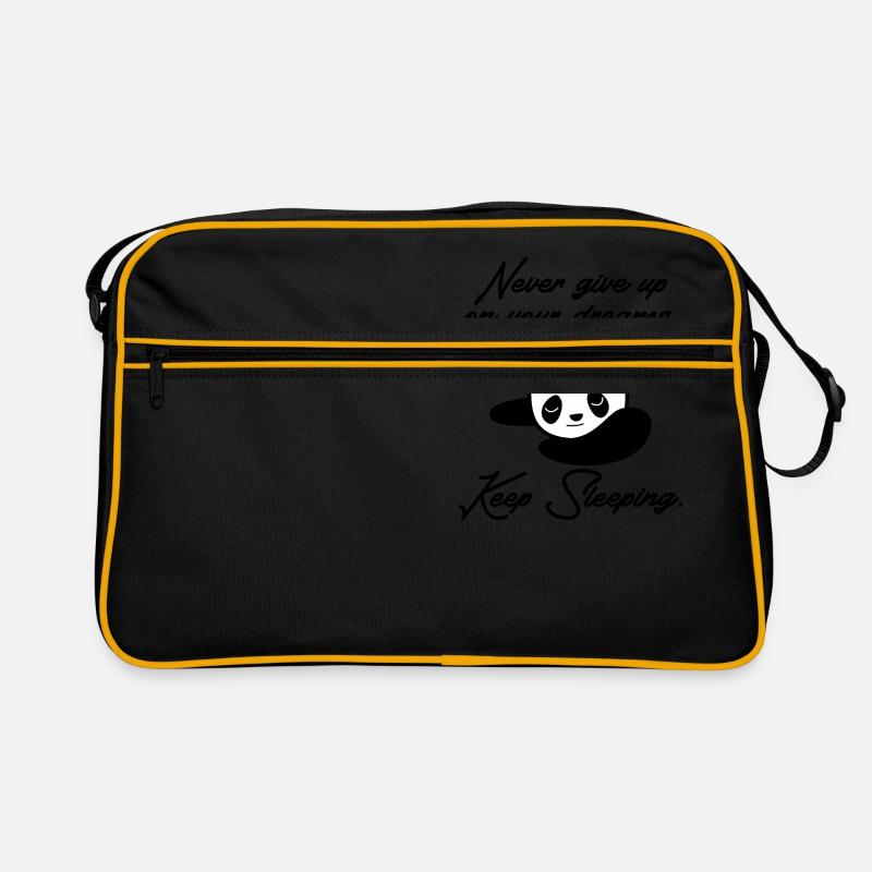 N'abandonne pas tes rêves, continue de dormir panda Sac Retro