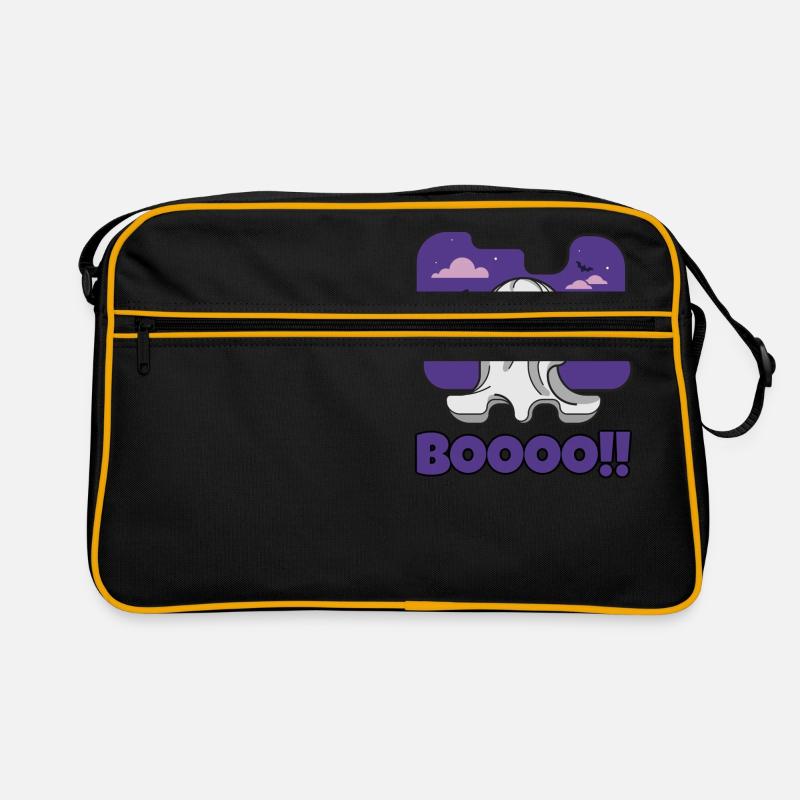 Booo Ghost Halloween Creepy Retro Bag