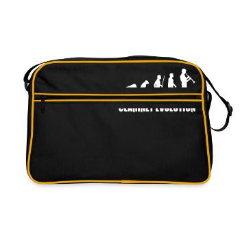 Clarinet Evolution Music T-Shirt - Retro Bag - black/gold - Front