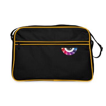 Instagram et snapchat Linse - Sac Retro - noir/or - Devant