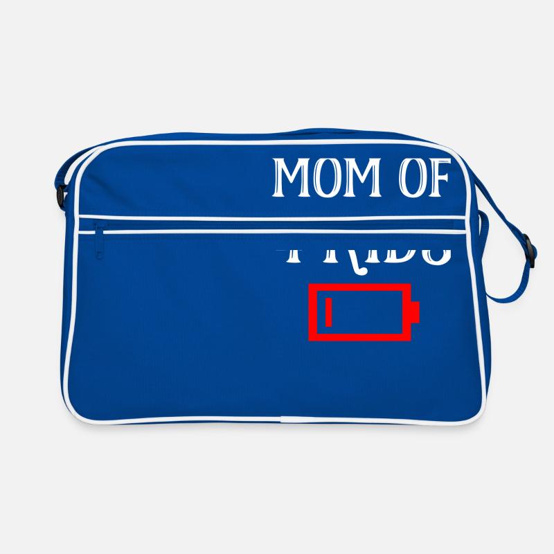 Müde Mutter von 4 Kindern Mutter von vier Kindern Geschenk Retro Tasche