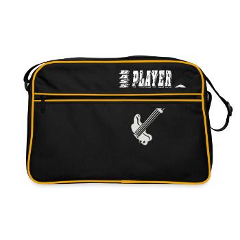 Bass Player - Retro Tasche - Schwarz/Gold - Vorne