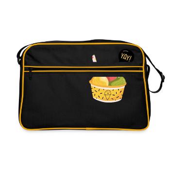 Eis - Retro Tasche - Schwarz/Gold - Vorne