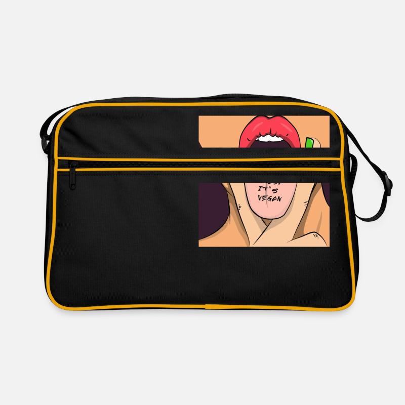 eat pussy its vegan Retro Bag