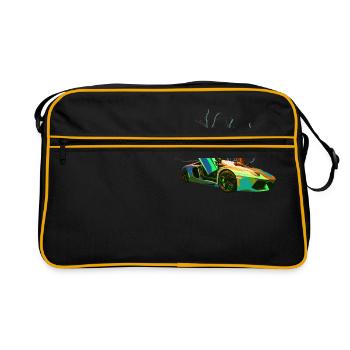 Lambo Aventador Storm Vert Troll - Sac Retro - noir/or - Devant