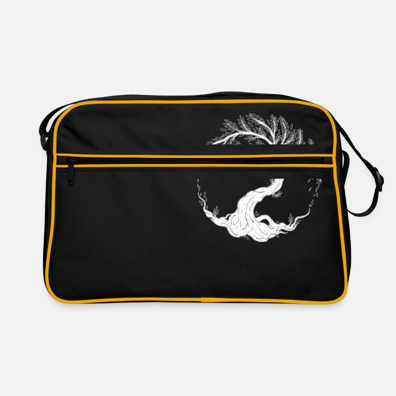 Arbre de vie - Sac Retro - noir/or