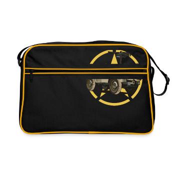 Véhicule militaire hors route - Sac Retro - noir/or - Devant