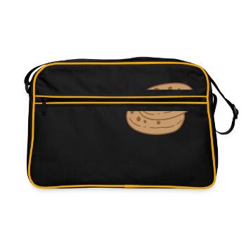 mignons biscuits bruns - Sac Retro - noir/or - Devant