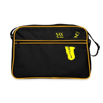 SAX MACHINE! - Retro Bag - black/gold - Front