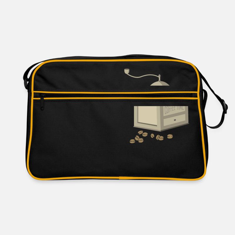 Coffee time - Retro Bag - black/gold