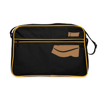 Brown Boot shoe - Retro Bag - black/gold - Front