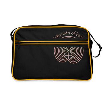 labyrinth - Retro Bag - black/gold - Front