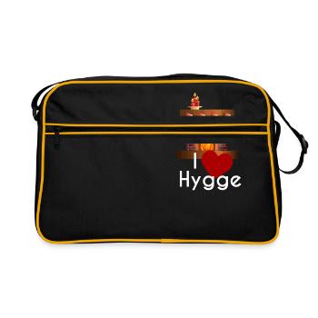 I LOVE HYGGE - Sac Retro - noir/or - Devant