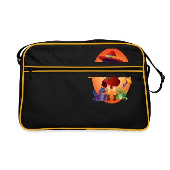 Sorcière de feu - Sac Retro - noir/or - Devant