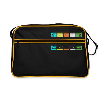 cassette - Sac Retro - noir/or - Devant