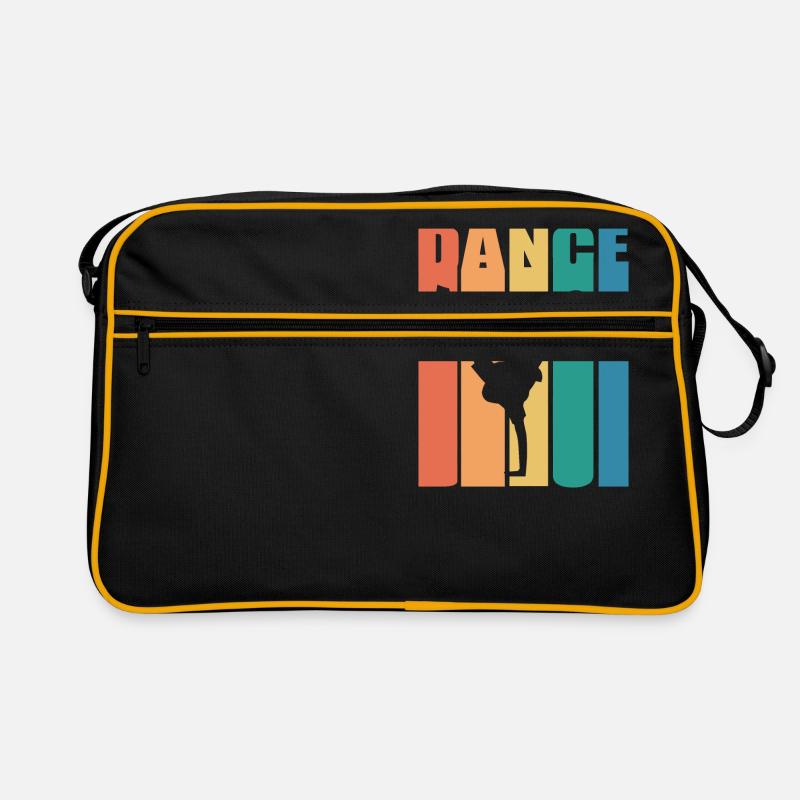 Retro Breakdancing Hip Hop Dance Breakdance Trick - Retro Tasche - Schwarz/Gold