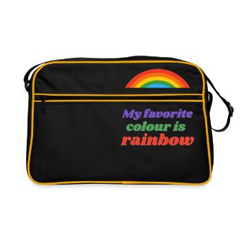 Rainbow - Retro Bag - black/gold - Front