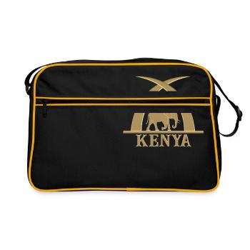 Ivoire et éléphant - Sac Retro - noir/or - Devant