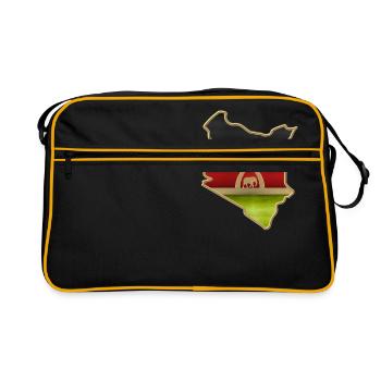 Drapeau du Kenya - Sac Retro - noir/or - Devant