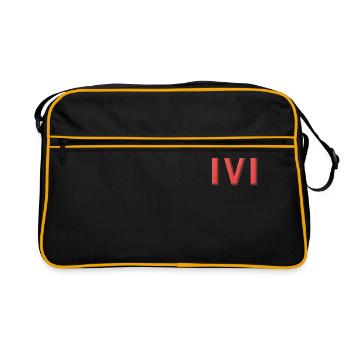 M - lettre - Sac Retro - noir/or - Devant