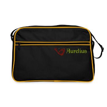Stoïcien Marcus Aurelius Stoizisme Drôle cadeau - Sac Retro - noir/or - Devant