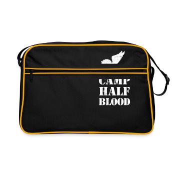 Greek Camp Half Blood Gift Idea - Retro Bag - black/gold - Front
