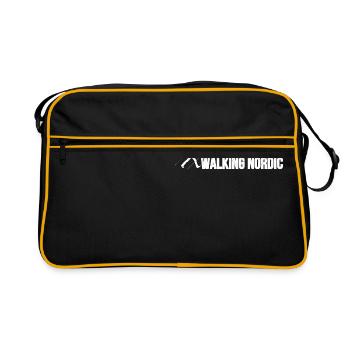 Nordic Walking The Walking Nordic Gift Idea - Retro Bag - black/gold - Front