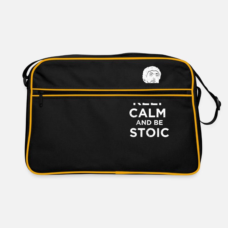 Stoic Keep Calm and be Stoic Lustige Geschenkidee Retro Tasche