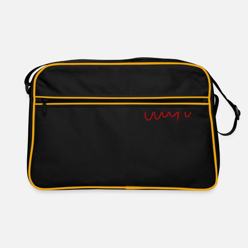 Duh - Retro Tasche - Schwarz/Gold