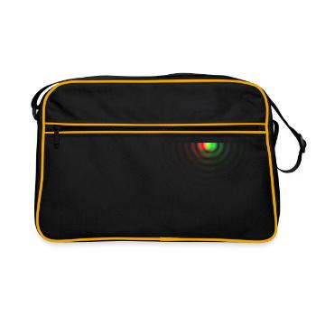 Additive color mixing Airy Discs - Retro Bag - black/gold - Front