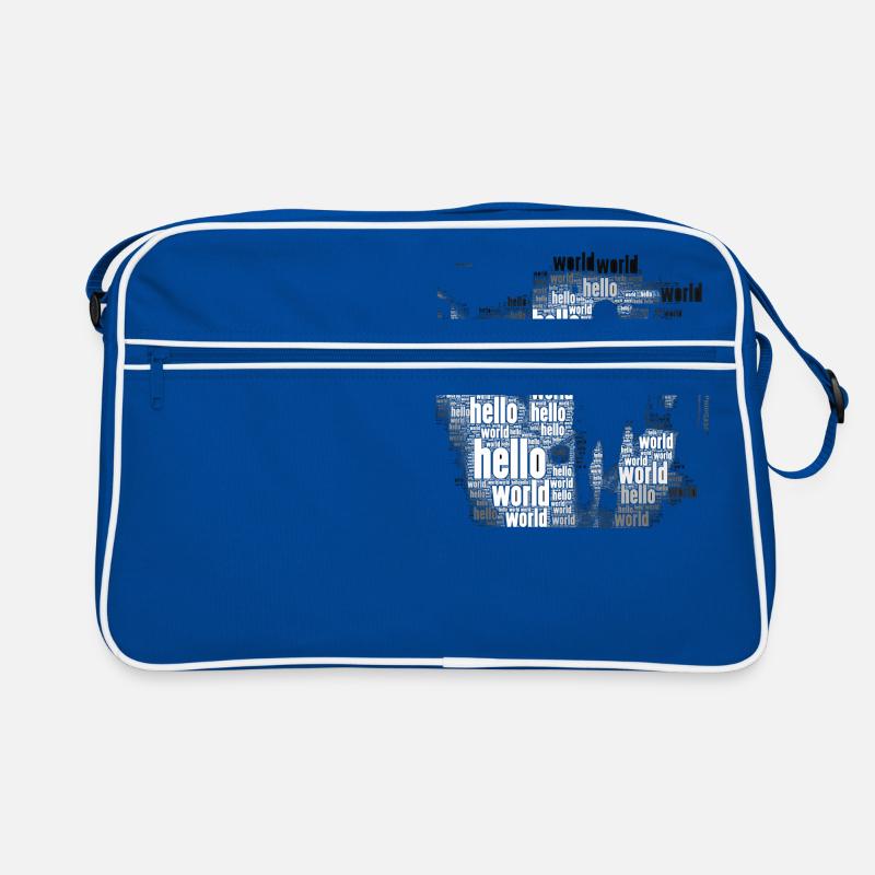 hello world Retro Tasche