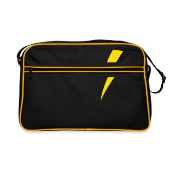 Lightning bolt - Retro Bag - black/gold - Front