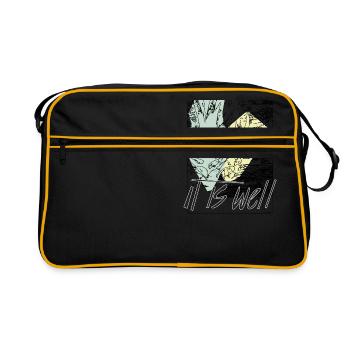 Pineapples - it is well - Retro Bag - black/gold - Front