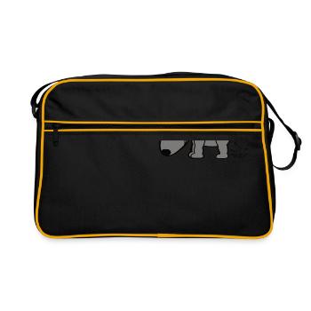 Pissing Dog Pissing Dog - Retro Bag - black/gold - Front