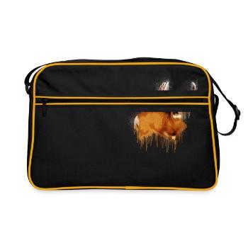 SCHÖNES ROTWILD - Retro Tasche - Schwarz/Gold - Vorne