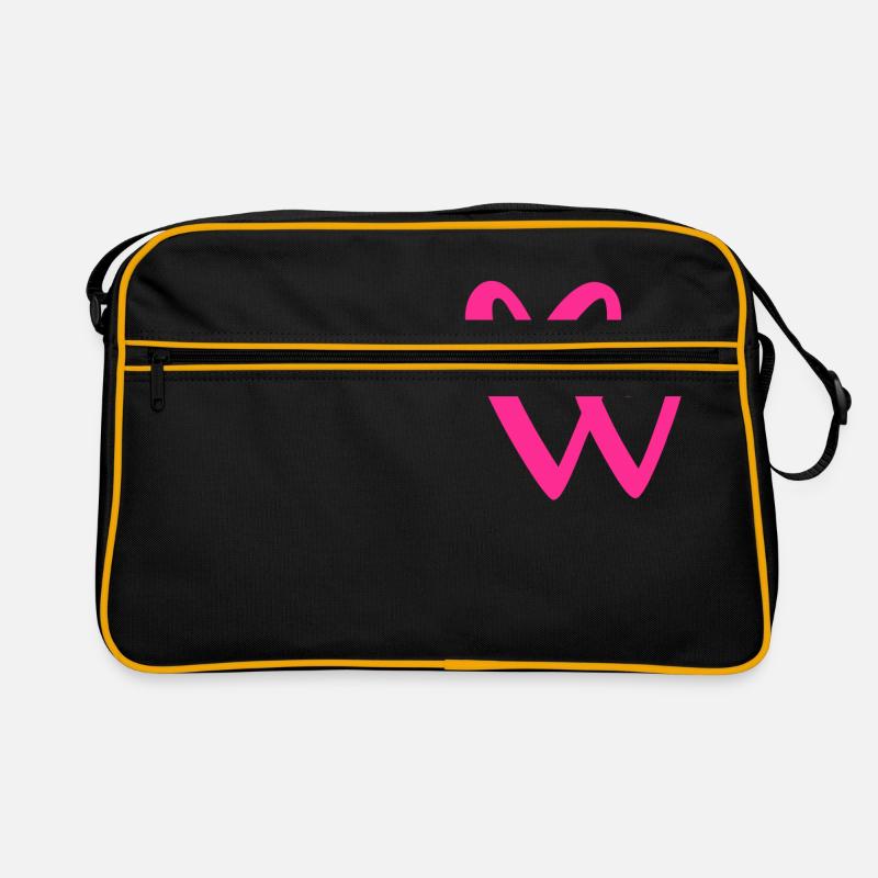 Simple Love Hearts Pink - Romantique de la Saint-Valentin Sac Retro