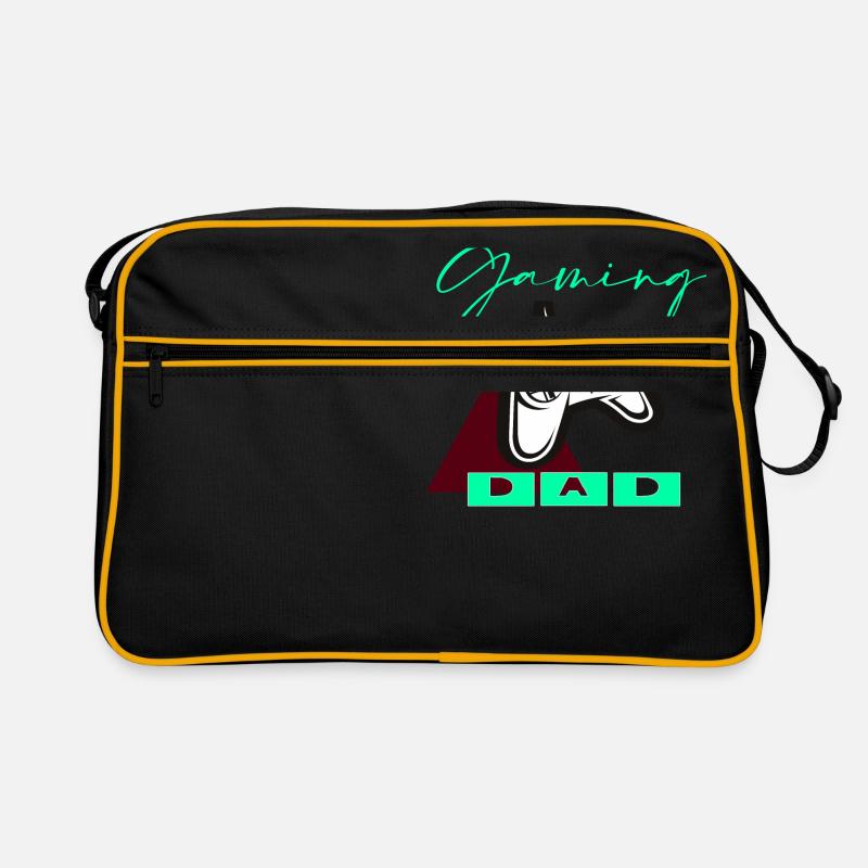Gaming Dad - Retro Tasche - Schwarz/Gold