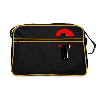 Coffee time & Gorilla - Sac Retro - noir/or - Devant