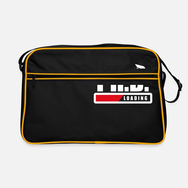 Student Ph.D. Loading Doktorand Lustiges Geschenk Retro Tasche