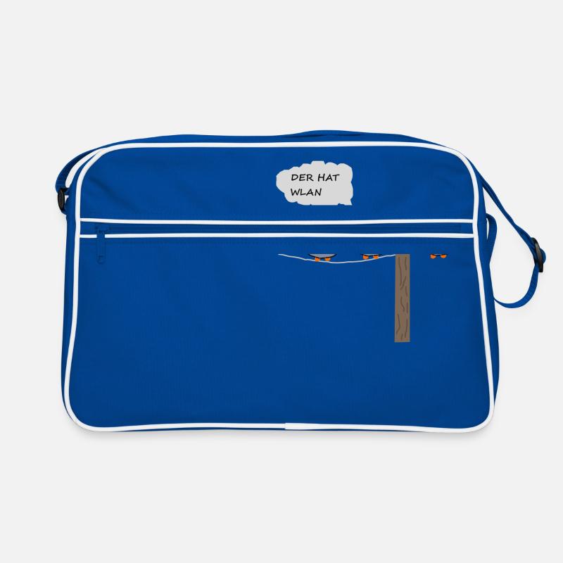 Der hat WLAN Retro Tasche