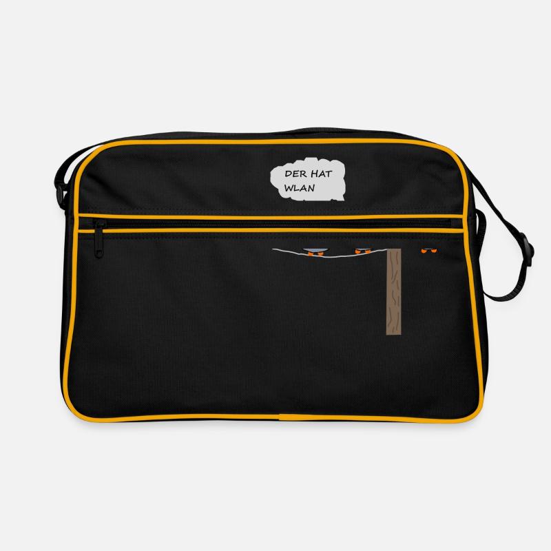 Der hat WLAN Retro Tasche