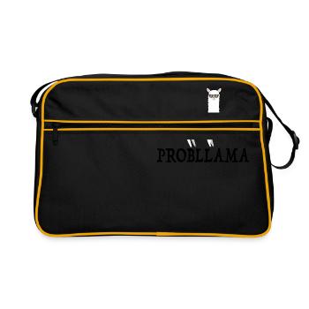 Kein Problem - Retro Tasche - Schwarz/Gold - Vorne