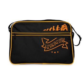 schwinger evolution - Retro Tasche - Schwarz/Gold - Vorne