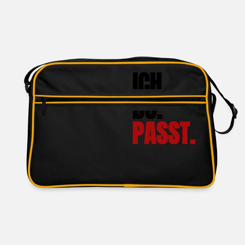 Ich. Du. Passt Retro Tasche