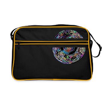 vinyle coloré - Sac Retro - noir/or - Devant