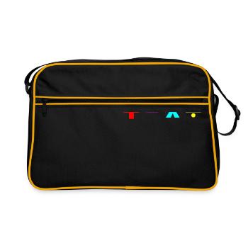 Math + - × ÷ plus minus multiply divide poison - Retro Bag - black/gold - Front