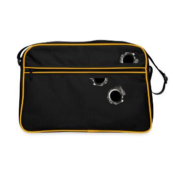 Gunshots - Retro Bag - black/gold - Front