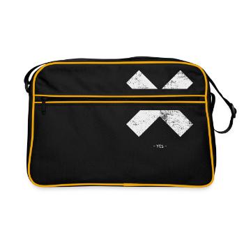Cross Grunge - Retro Bag - black/gold - Front