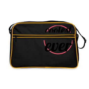 family - coolest mum ever - Sac Retro - noir/or - Devant